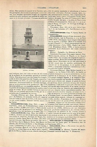 LAMINA ESPASA 14360: Faro de Cullera Valencia