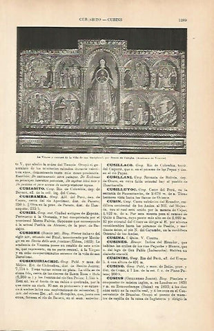 LAMINA ESPASA 14388: La Virgen por Simon de Cusighe