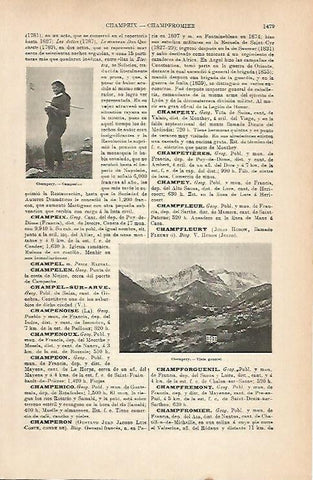 LAMINA ESPASA 14433: Vista de Champery Suiza
