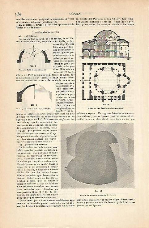 LAMINA ESPASA 14450:Cupula de arcos en descarga