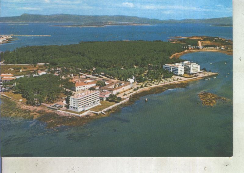 Postal 013593: Vista aera de la isla de la Toja, Pontevedra