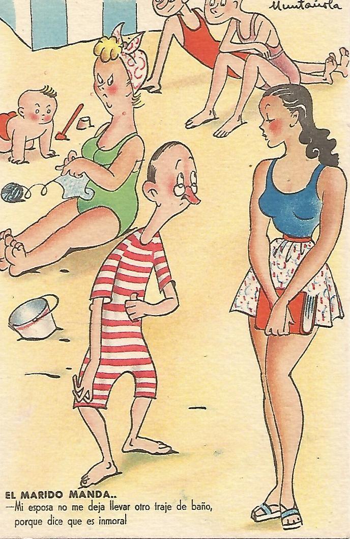 Postal 52622: Muntañola. Dibujo