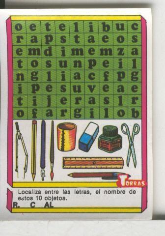 Cromo: Quien dijo, coleccion recreativa de chocolates Torras numero 15