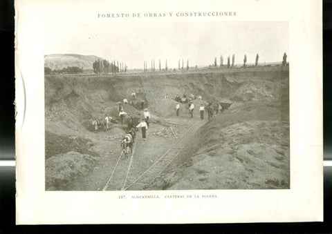 Fomento de Obras y Construcciones lamina 117/118: Madrid - almendrilla