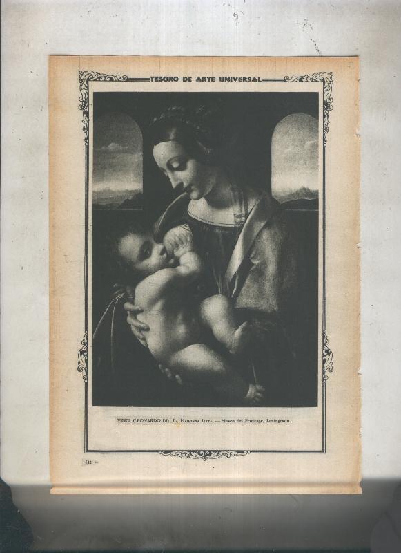 Lamina 003: La Madonna Litta de Leonardo da Vinci