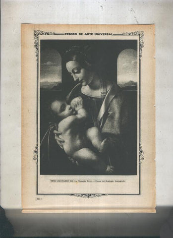 Lamina 003: La Madonna Litta de Leonardo da Vinci