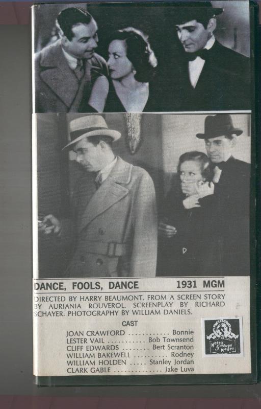 Video VHS: Dance, fools, dance