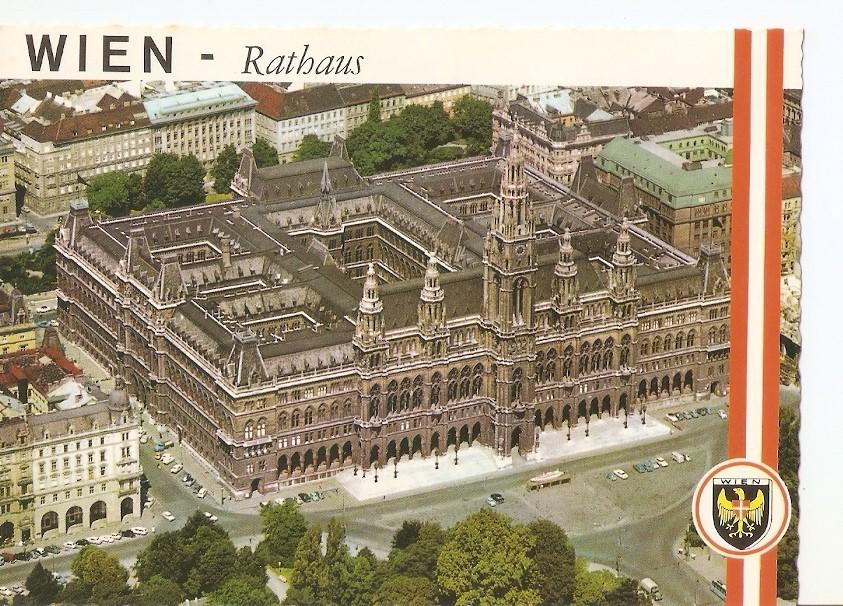 Postal 030868 : Vienna. Town Hall - seat of the administration of Vienna. LHotel de Ville