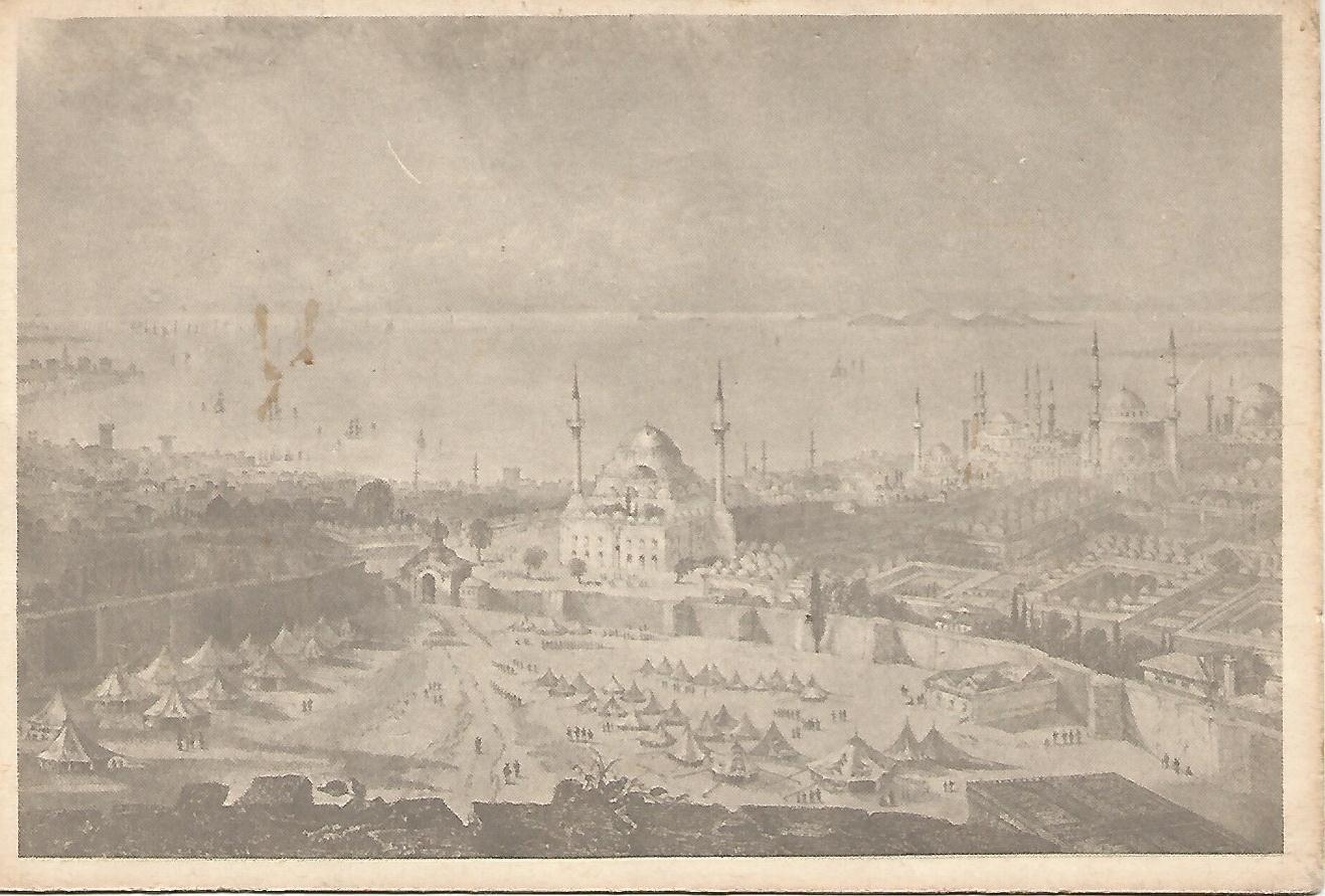 Postal 51843: Paisaje oriental.  Mezquita
