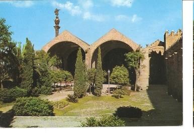 Postal 047772 : Barcelona. Atarazanas y Monumento a Colon