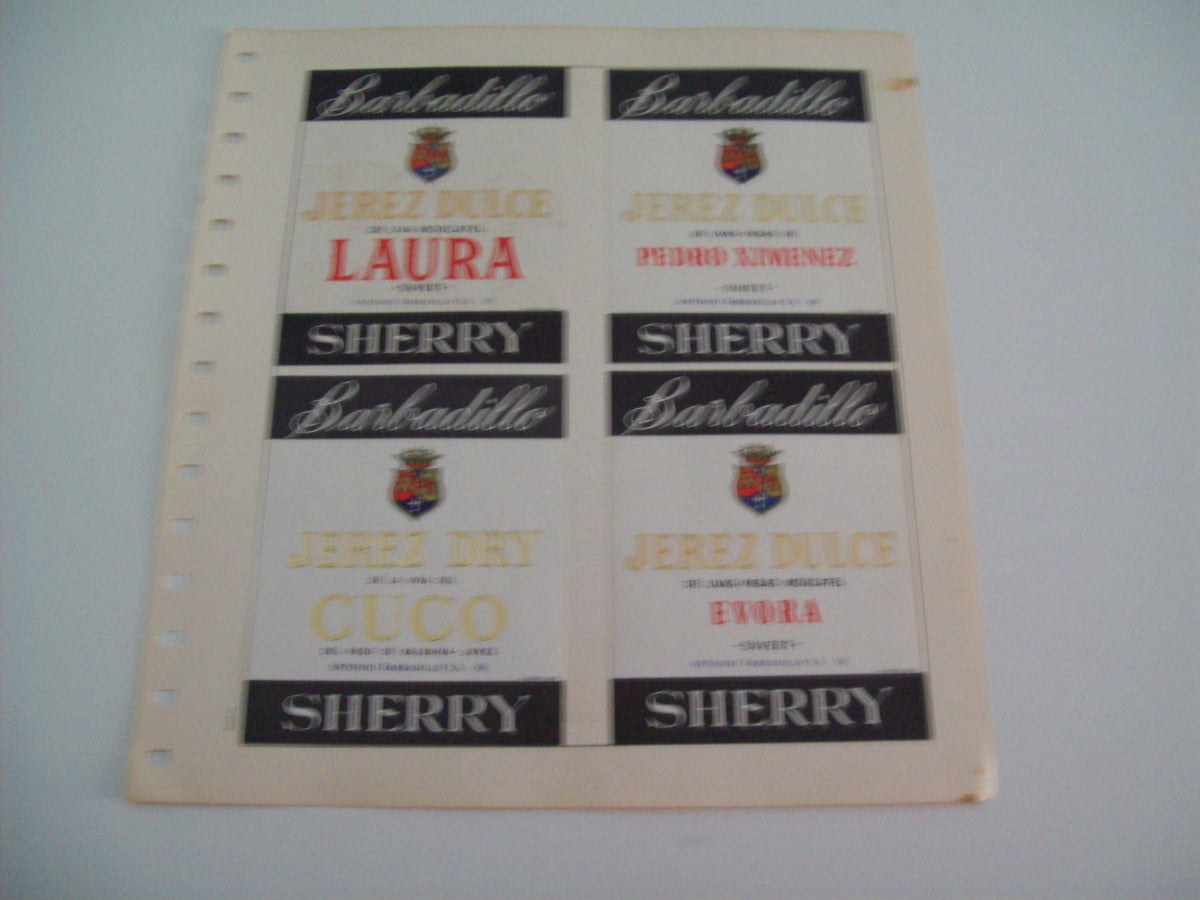 ETIQUETA LICOR 2327: Jerez de Barbadillo
