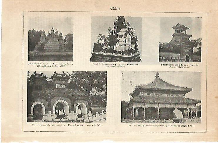 LAMINA ESPASA 1974: Vistas de China