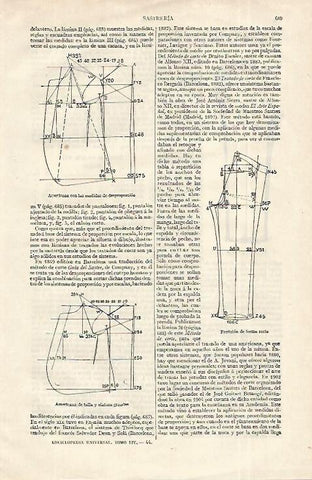 LAMINA ESPASA 12400: Patrones de americana y pantalon de forma recta