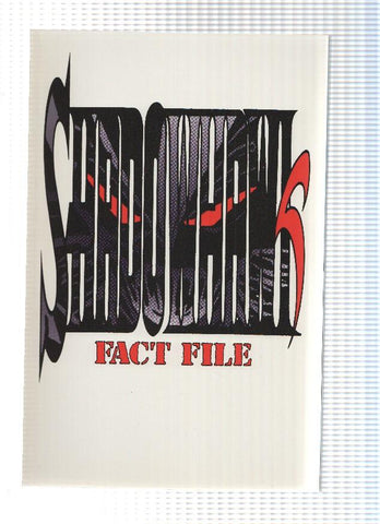 SHADOWHAWK: FACT FILE, One-Shot (Image)