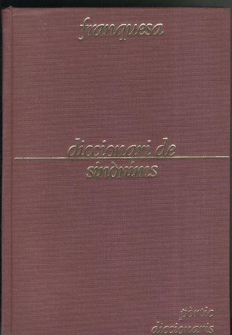 Diccionari de sinonims