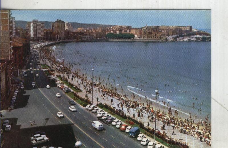 Postal: Gijon-Plaza San Lorenzo