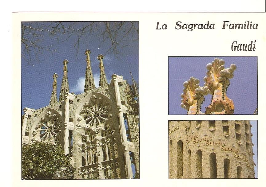 Postal 029180 : La Sagrada Familia, Gaudi