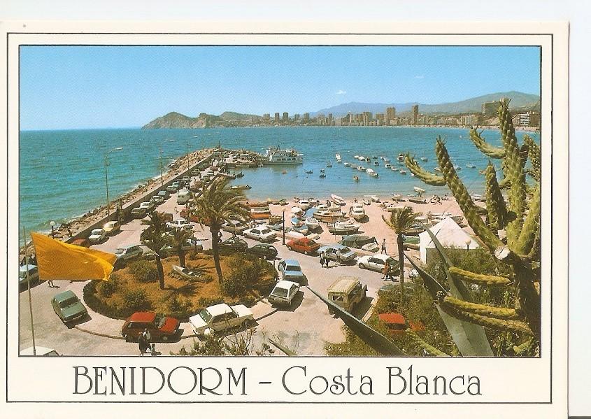 Postal 033258 : Benidorm (España). Puerto y Playa de Poniente