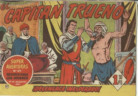 El Capitan Trueno original numero 127: Desenlace inesperado (numerado 3 en trasera)