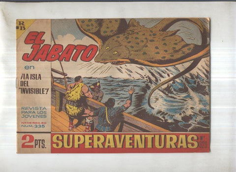 Bruguera: El Jabato numero 335: La isla del invisible