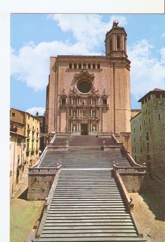 Postal 044963 : Gerona. La Catedral