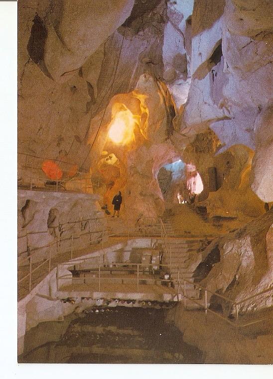 Postal 049807 : Cueva del Tesoro (Malaga). Sala de los tres lagos