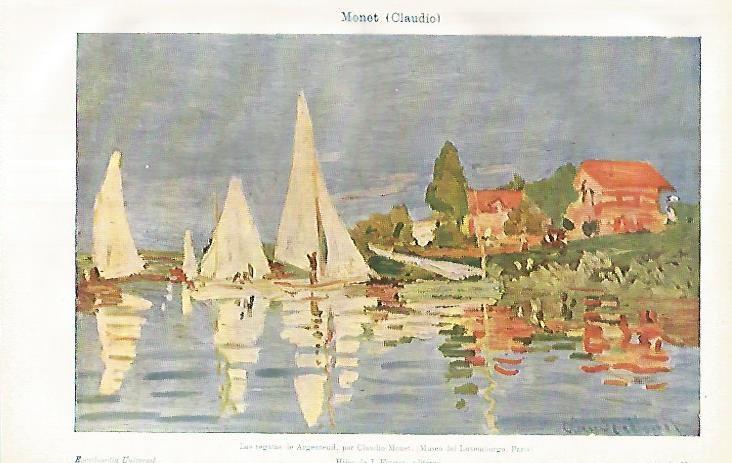 LAMINA ESPASA 8537: Las regatas de Argenteuil de Monet