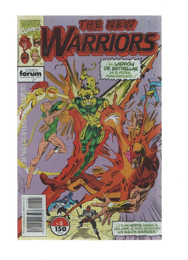 The New Warriors volumen 1 numero 05: El hombre que robo el mañana