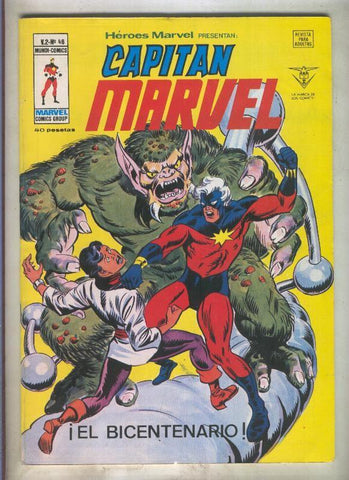 Heroes Marvel volumen 2 numero 48: Capitan Marvel (numerado 1 en trasera)