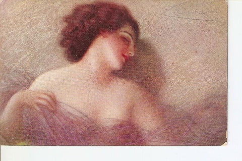 Postal 025758 : Pintura. Mujer