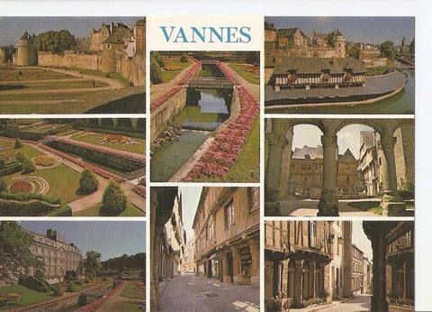 Postal 030251 : Vannes Les remparts les jardins et les vieilles maisons