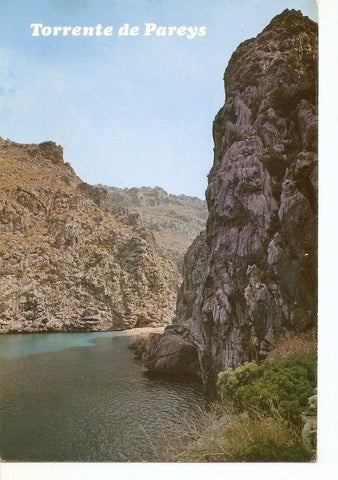 Postal 034197 : Mallorca (Baleares) España. La Calobra desembocadura del Torrente de Pareys