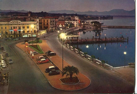 Postal 016829: LAGO DI GARDA -Vista nocturna del Lago di Garda