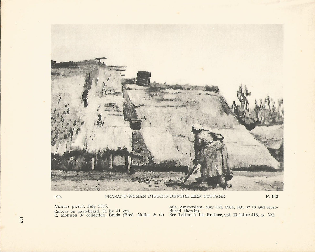 LAMINA 1265: VAN GOGH. Peasant-woman diggind before her cottage