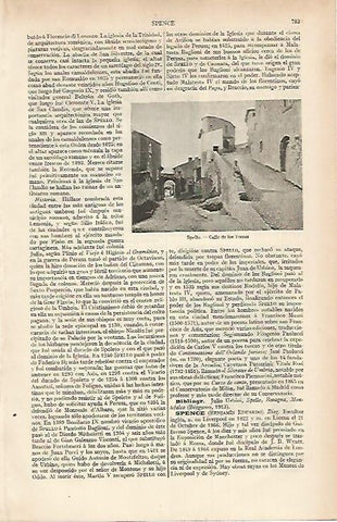 LAMINA ESPASA 7438: Calle de las Torres en Spello Italia