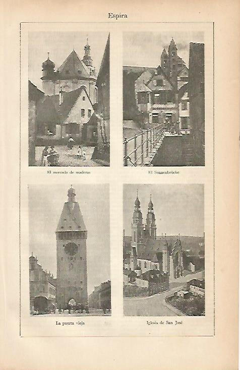 LAMINA ESPASA Alemania 7848: vistas de Espira Alemania