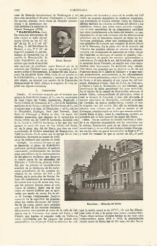 LAMINA ESPASA 10947: Estacion del Norte en Barcelona