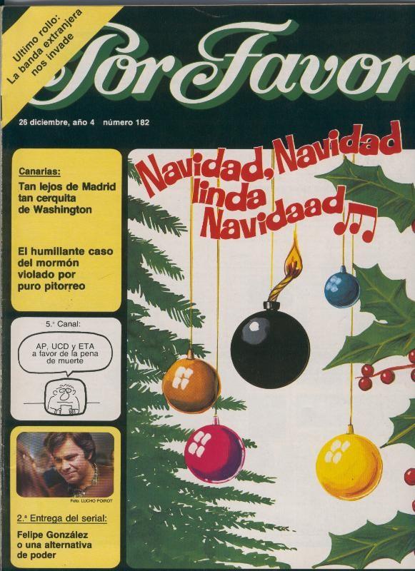 Por Favor numero 182,  26 diciembre 1977: Navidad, navidad, linda navidad
