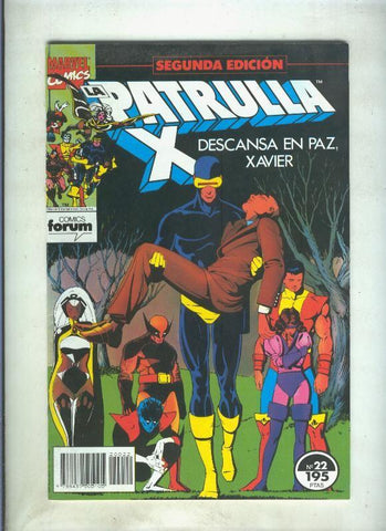 La Patrulla X volumen 1 segunda edicion numero 22 (numerado 2 en trasera)