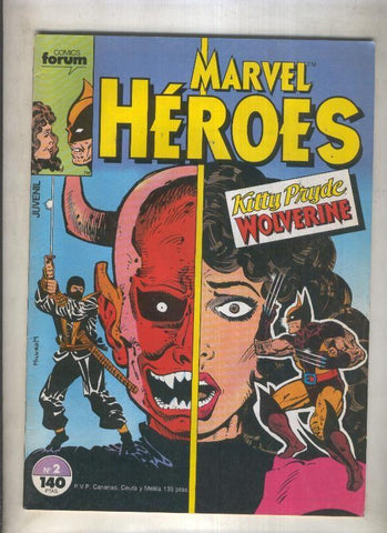 Marvel Heroes numero 02: Kutty Pryde-Wolverine (numerado 3 en trasera)