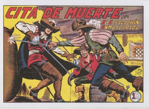 El Espadachin Enmascarado facsimil numero 069: Cita de muerte