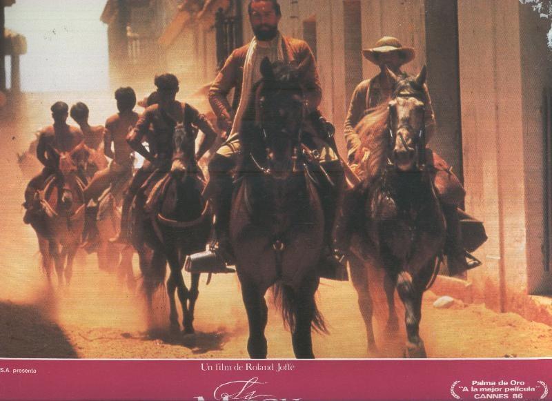 Caratula cine: La mision , un film de Roland Joffe, numerada 8 en trasera