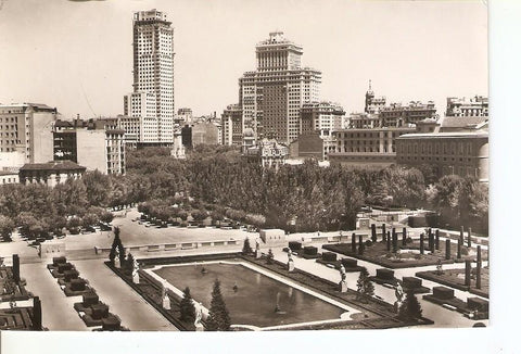 Postal 036442 : Madrid. Panoramica de los Jardines de Sabatini