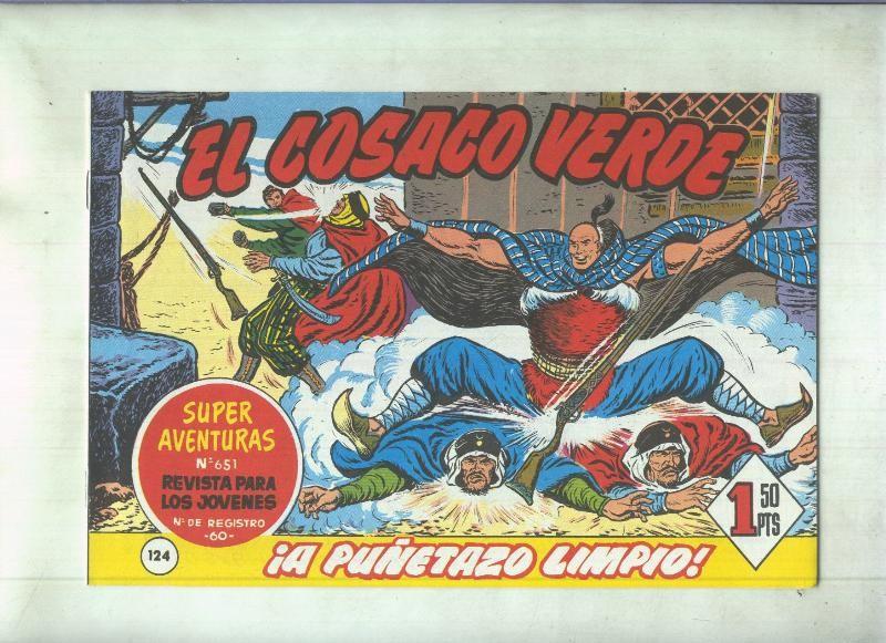 Facsimil de Ediciones B: El Cosaco Verde numero 124: A puñetazo limpio
