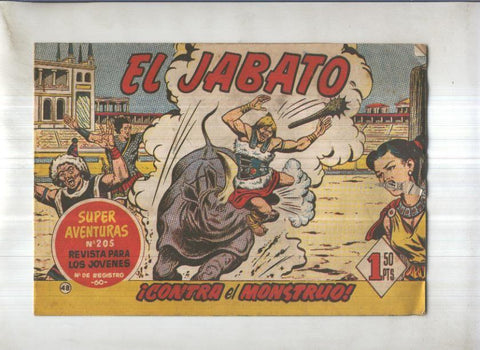 Bruguera: El Jabato numero 048: Contra el monstruo