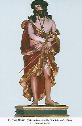 POSTAL 54722: Eccee Homo de Luisa Roldan 1684. Cadiz
