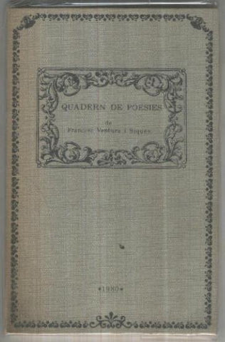 Quadern de poesies de Francesc Ventura i Siques