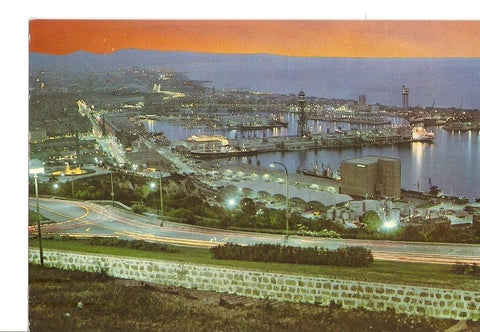 Postal 035236 : Barcelona. Panoramica del puerto desde Montjuich