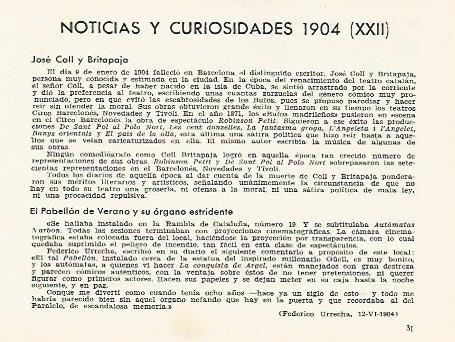 LAMINA 2854: Noticias y curiosidades 1904