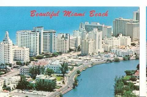 Postal 045998 : Scenic Indian Creek along fabulous Miami Beach Florida